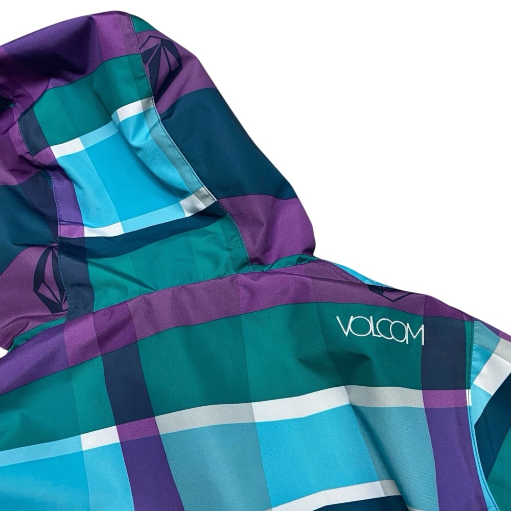 Volcom Multicolor Plaid Print Snowboard Jacket - Picture 6 of 11